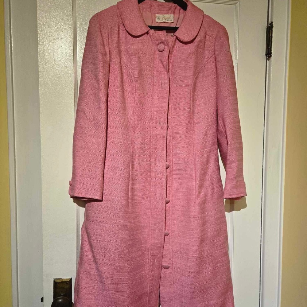 Vintage 2 piece dress and overcoat beautifully made